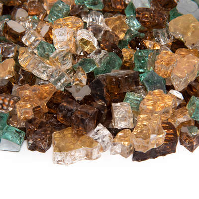 Irish Roast,1/2",Reflective,Original Fire Glass Blends