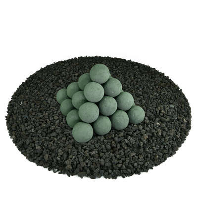 Slate Green,2",Regular,Ceramic Fire Balls