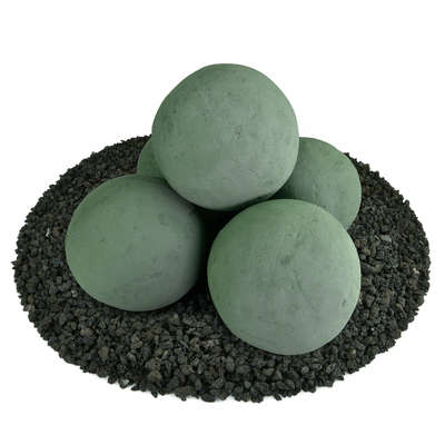 Slate Green,6",Regular,Ceramic Fire Balls