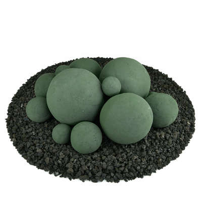 Slate Green,13 Piece Mixed Set,Regular,Ceramic Fire Balls
