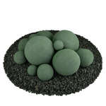 Slate Green,13 Piece Mixed Set,Regular,Ceramic Fire Balls