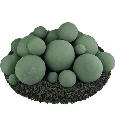 Slate Green,23 Piece Mixed Set,Regular,Ceramic Fire Balls