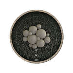 Charcoal Gray,13 Piece Mixed Set,Regular,Ceramic Fire Balls