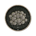 Charcoal Gray,23 Piece Mixed Set,Regular,Ceramic Fire Balls
