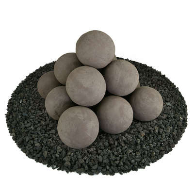 Charcoal Gray,4",Regular,Ceramic Fire Balls