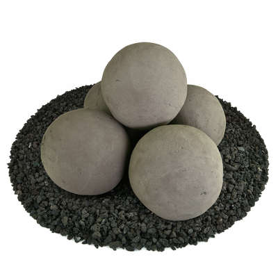 Charcoal Gray,6",Regular,Ceramic Fire Balls