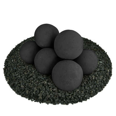 Midnight Black,5",Regular,Ceramic Fire Balls