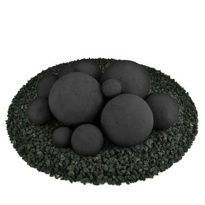 Midnight Black,13 Piece Mixed Set,Regular,Ceramic Fire Balls