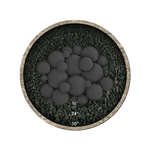 Midnight Black,23 Piece Mixed Set,Regular,Ceramic Fire Balls