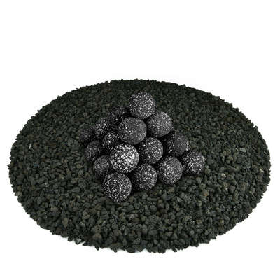 Midnight Black Speckled,2",Regular,Ceramic Fire Balls