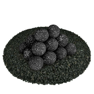 Midnight Black Speckled,3",Regular,Ceramic Fire Balls
