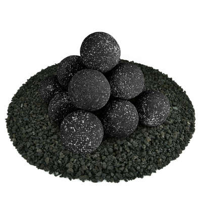 Midnight Black Speckled,4",Regular,Ceramic Fire Balls
