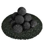 Midnight Black Speckled,4",Regular,Ceramic Fire Balls