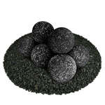 Midnight Black Speckled,5",Regular,Ceramic Fire Balls