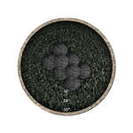 Midnight Black Speckled,5",Regular,Ceramic Fire Balls