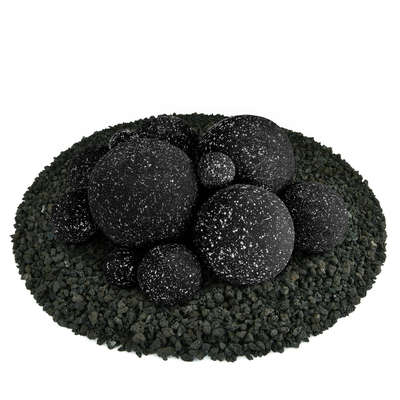 Midnight Black Speckled,13 Piece Mixed Set,Regular,Ceramic Fire Balls