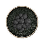 Midnight Black Speckled,18 Piece Mixed Set,Regular,Ceramic Fire Balls