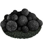 Midnight Black Speckled,23 Piece Mixed Set,Regular,Ceramic Fire Balls
