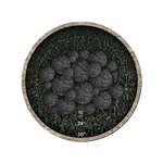Midnight Black Speckled,23 Piece Mixed Set,Regular,Ceramic Fire Balls