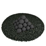 Midnight Black,2",Regular,Ceramic Fire Balls