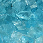 Teal Lagoon,1/2" - 3/4",Crushed Fire Glass