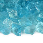 Teal Lagoon,1/2" - 3/4",Crushed Fire Glass
