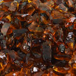 Cowboy Brown,1/2" - 3/4",Crushed Fire Glass