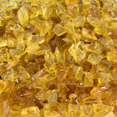 Chestnut,3/8" - 1/2",Crushed Fire Glass
