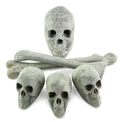 Skulls & Crossbones Bundle,Ceramic Skulls